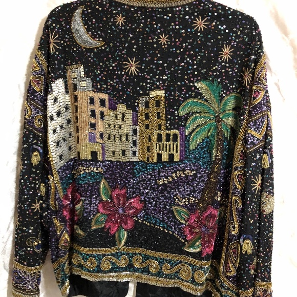 Together Jackets & Blazers - WOWZA | Vintage Beaded Arabian Nights Jacket | Medium | UNIQUE! :)